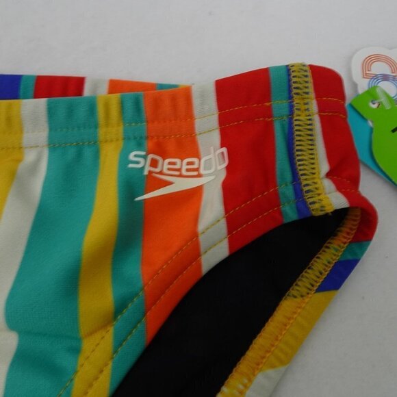 Speedo Swim Briefs Men's Boys Size 26 Colorful Eco Endurance - Picture 2 of 9